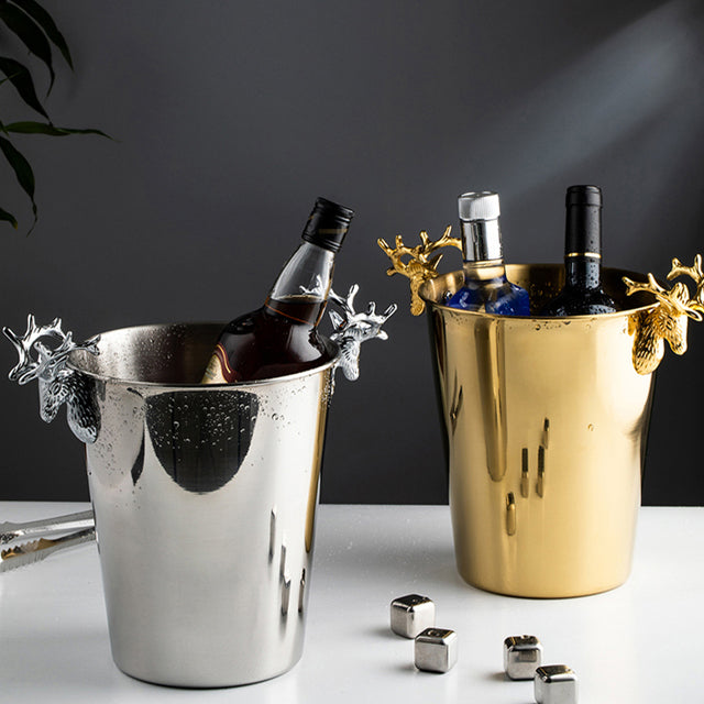 Luxe Metallic Wine Cooler