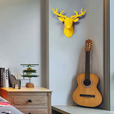 Small Nordic Stag Head 3D Wall Art